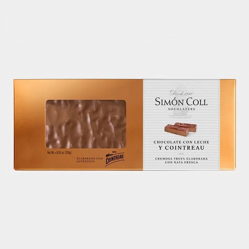 Pieniškas šokoladas TURRON su Cointreau likeriu (Simon Coll), 250g