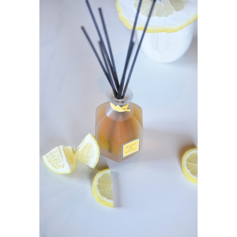 Namų kvapas su lazdelėmis MANDARINAS IR KVAPUSIS CITRINMEDIS, 100ml