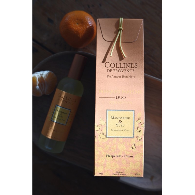 Purškiamas namų kvapas MANDARINAS IR KVAPUSIS CITRINMEDIS, 100ml