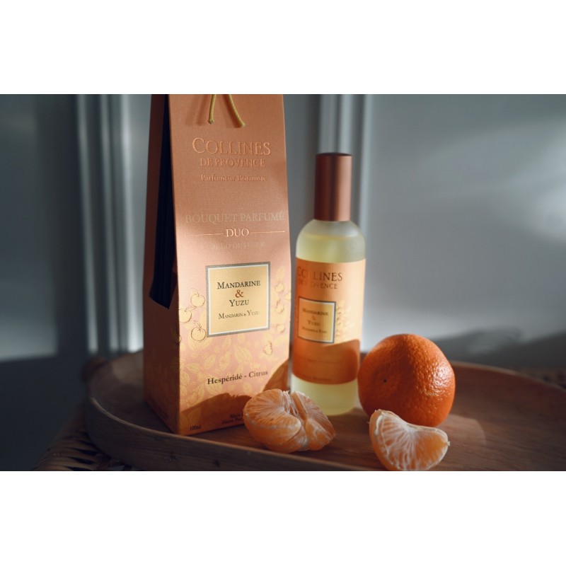 Purškiamas namų kvapas MANDARINAS IR KVAPUSIS CITRINMEDIS, 100ml