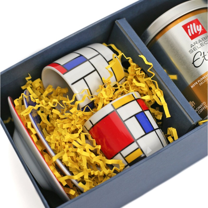 Rinkinys su illy kava ir espresso puodeliais