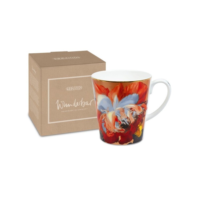 Puodelis RAUDONOS GĖLĖS, 600 ml