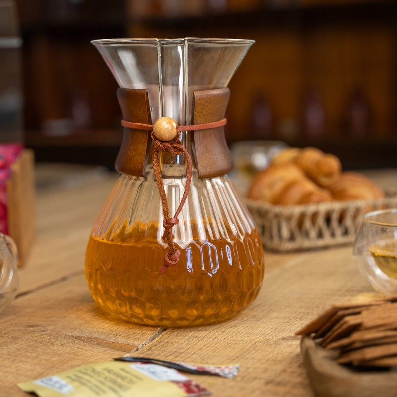 Borosilikatinio stiklo kavinukas, 1400 ml (Chemex tipo)
