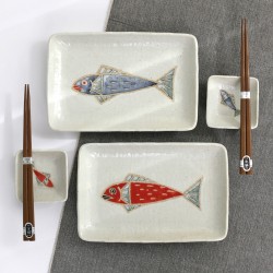 Sushi lėkštučių rinkinys dviems, ŽUVYTĖS