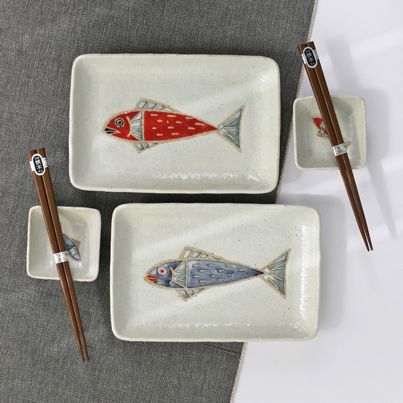 Sushi lėkštučių rinkinys dviems, ŽUVYTĖS
