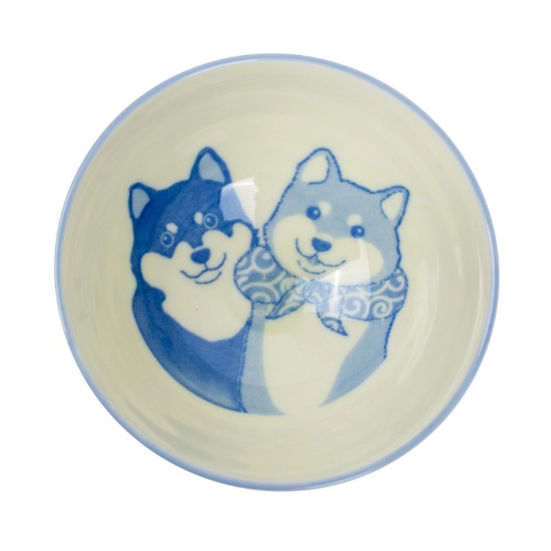 Ryžių dubenėlis SHIBA INU (mėlynas)