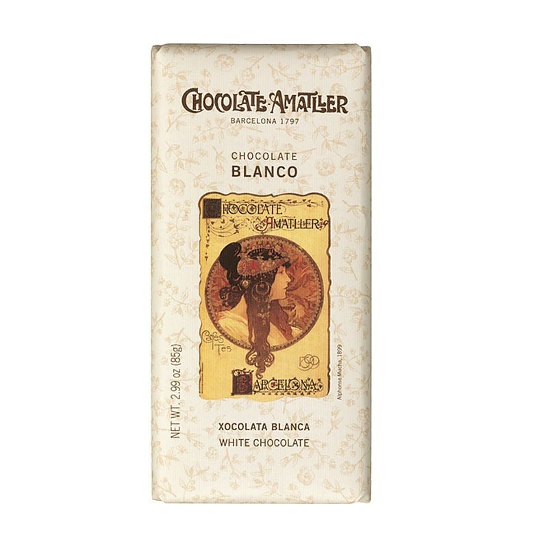 Baltasis šokoladas AMATLLER, 85g