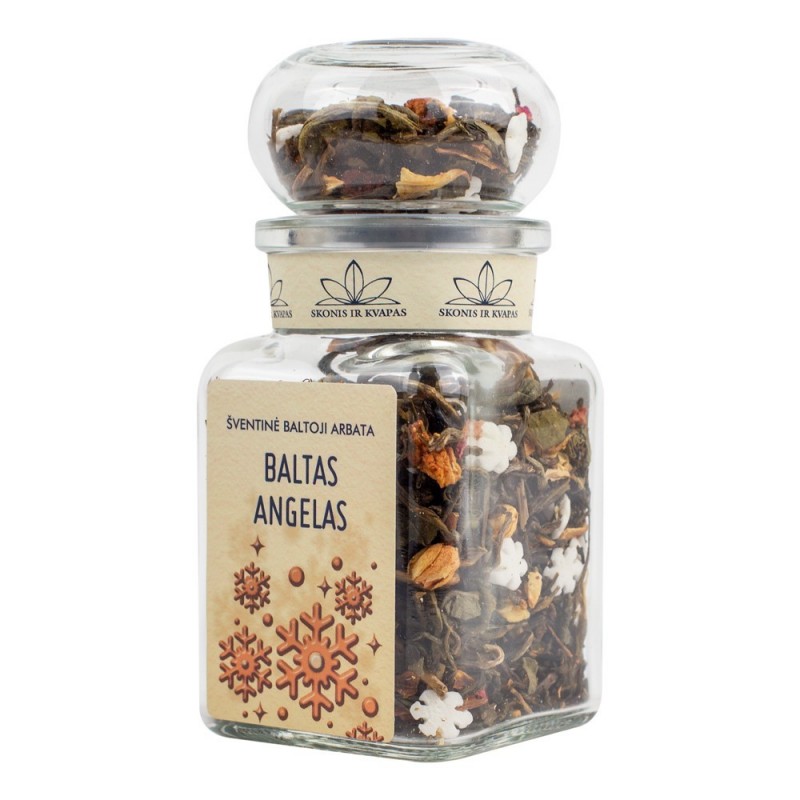 Šventinė baltoji arbata BALTAS ANGELAS (stikl.) 40 g