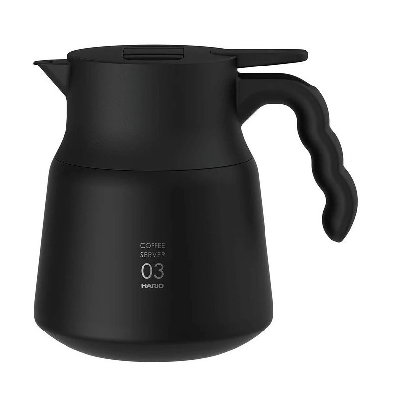 Termosinis indas kavai Hario V60, matinis juodas 800 ml