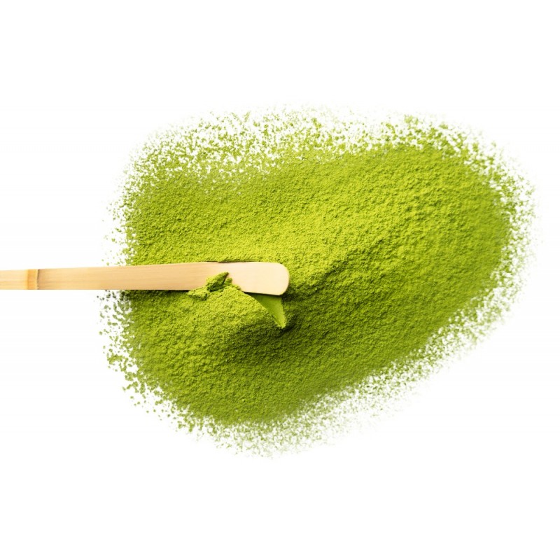 Žaliosios japoniškos ceremoninės arbatos MATCHA rinkinys su bambukiniu samteliu