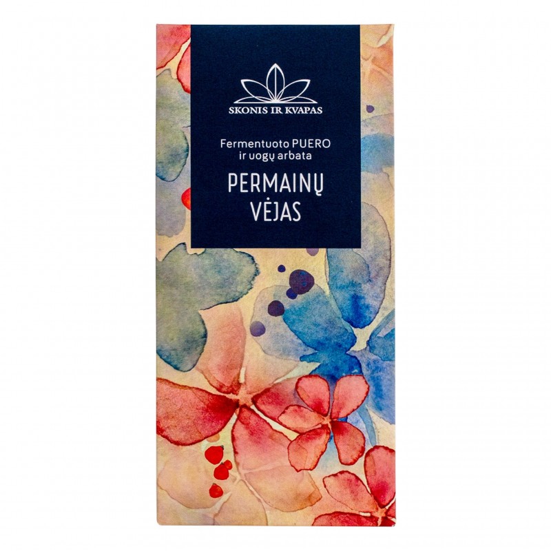 Fermentuoto PUERO ir uogų arbata PERMAINŲ VĖJAS, 70 g