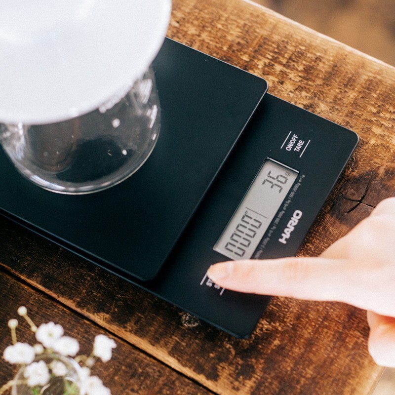 Svarstyklės su laikmačiu Hario Drip Scale, 2kg
