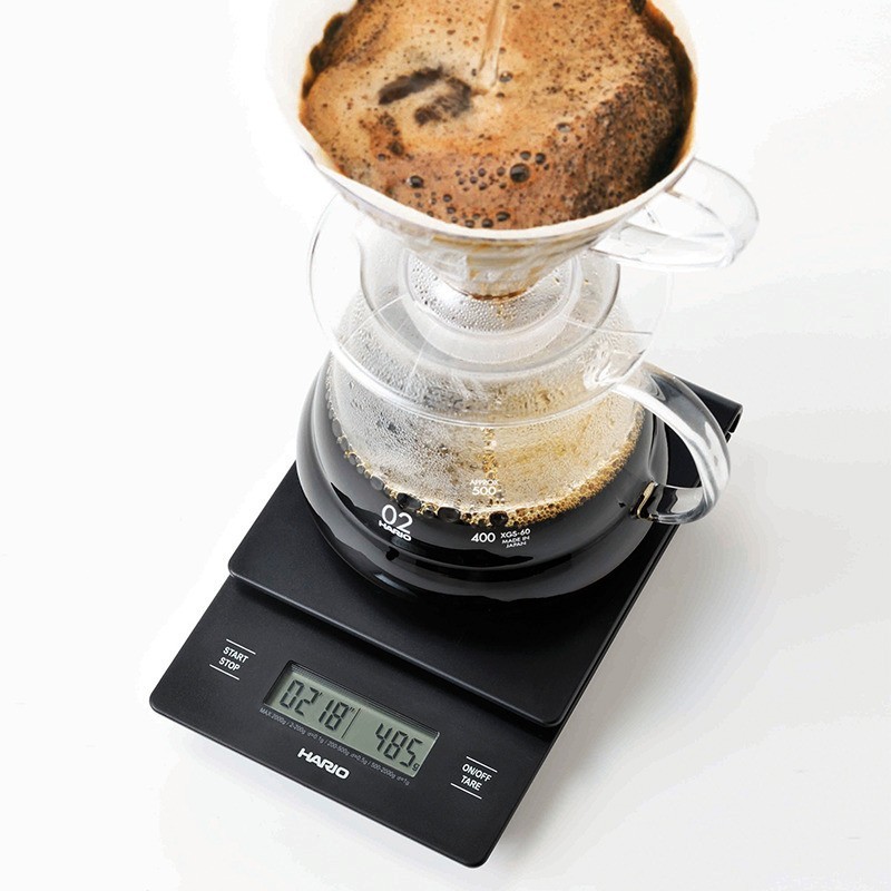 Svarstyklės su laikmačiu Hario Drip Scale, 2kg