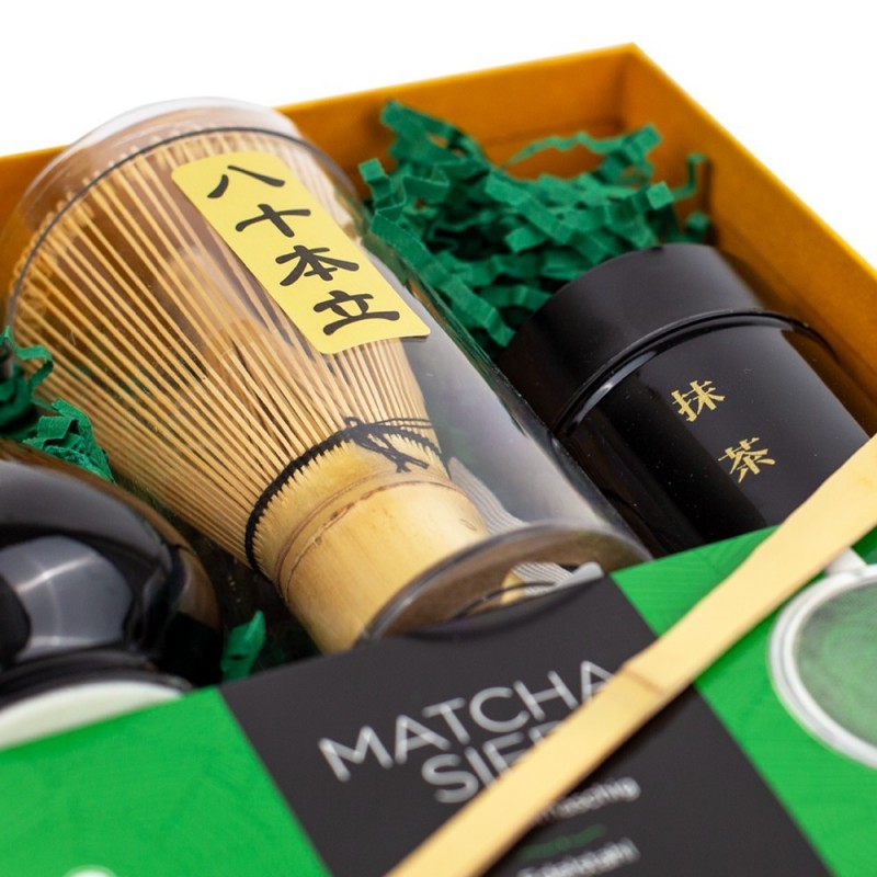 Rinkinys su matcha ir sieteliu