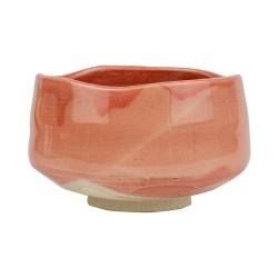 Piala matcha arbatai KORALAS, 15x8cm, akmens masė
