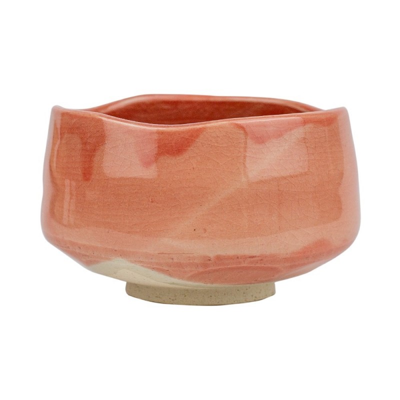 Piala matcha arbatai KORALAS, 15x8cm, akmens masė