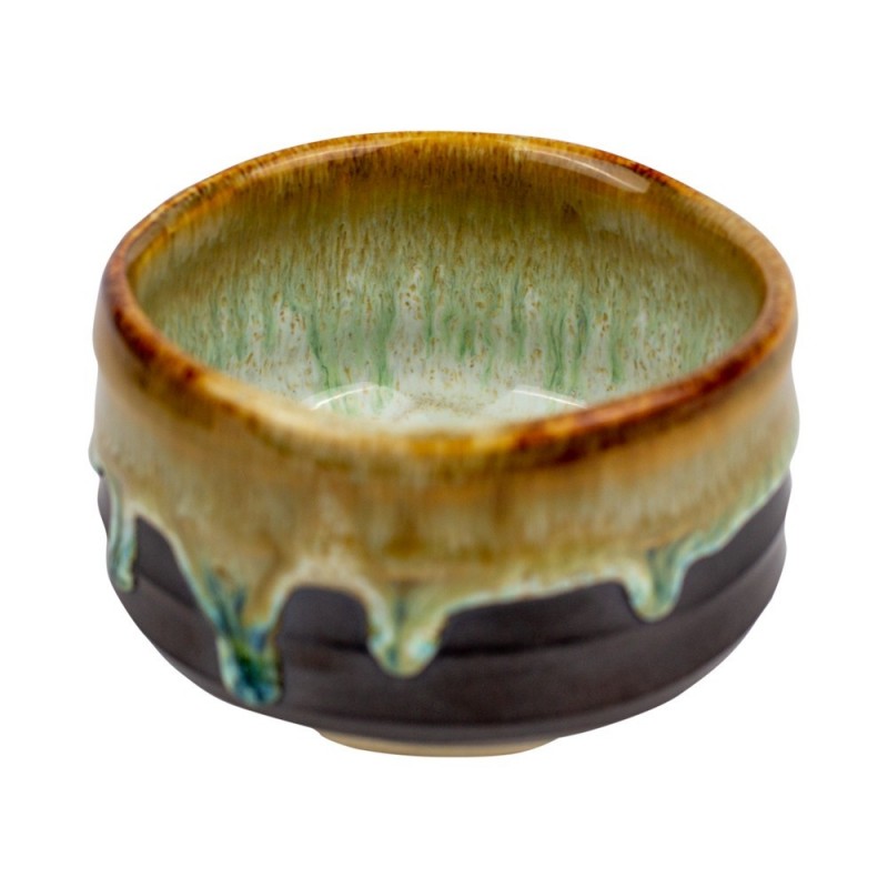 Piala matcha arbatai ŽEMĖ IR DANGUS, 15x8cm, akmens masė