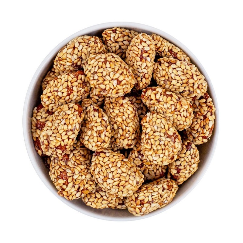 Karamelizuoti MIGDOLAI su sezamais