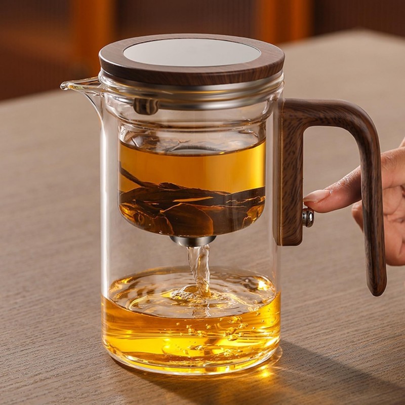 Magnetinis borosilikatinio stiklo arbatinukas su filtru „Mano ritualas“, 200 ml