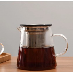 Borosilikatinio stiklo arbatinukas su filtru „midi“, 550 ml