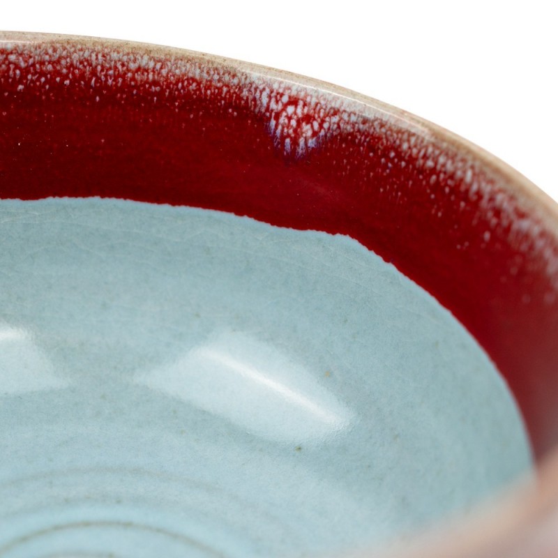 Piala arbatai MATCHA, RAUDONA ŽYDRA, 12x7cm, keramik.