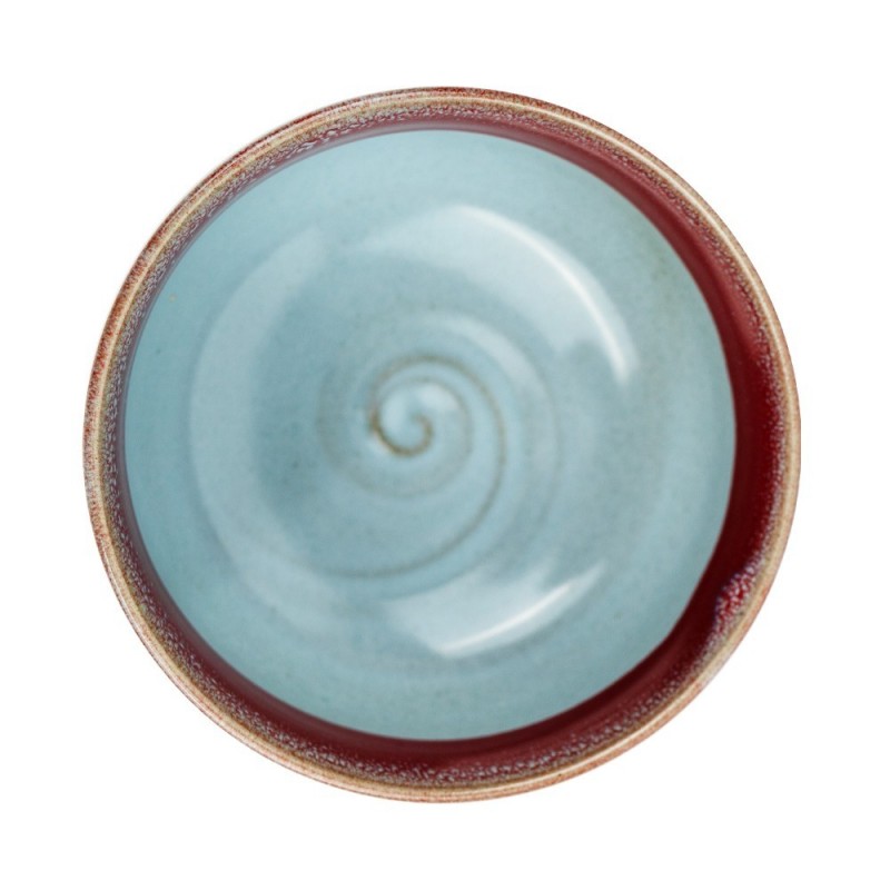 Piala arbatai MATCHA, RAUDONA ŽYDRA, 12x7cm, keramik.