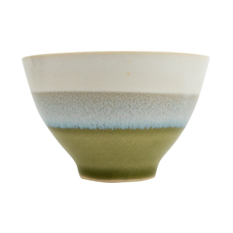 Piala arbatai MATCHA, 9x6cm, keramika, balta-žalia sp.