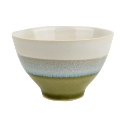 Piala arbatai MATCHA, 9x6cm, keramika, balta-žalia sp.