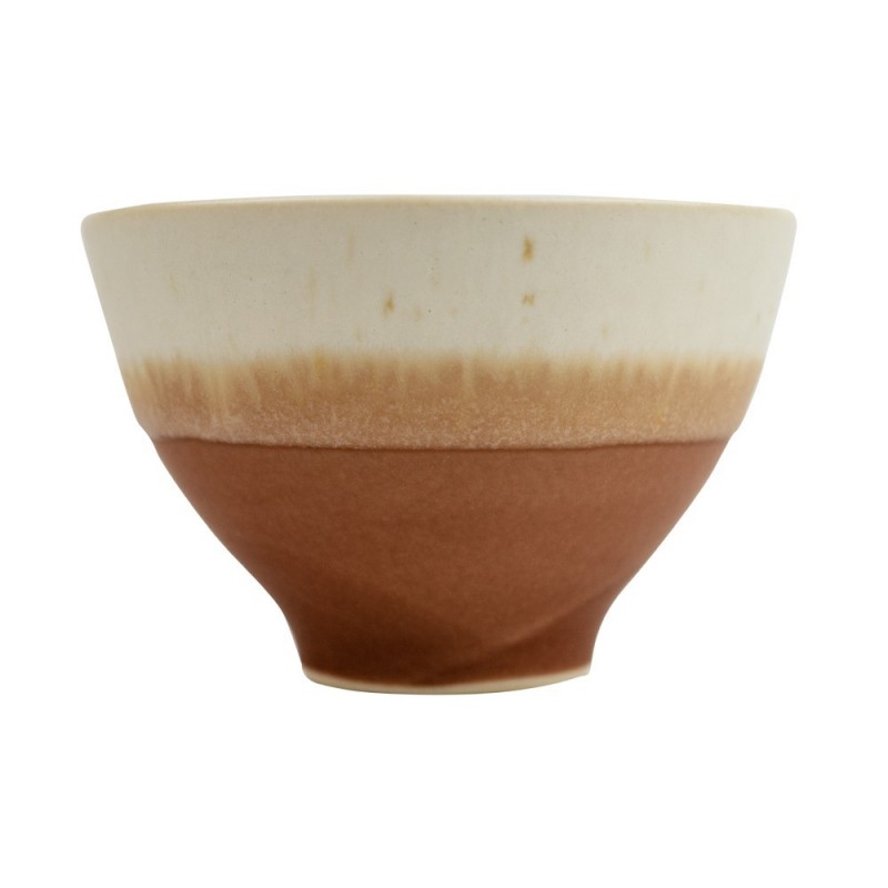 Piala arbatai MATCHA, 9x6cm, keramika, balta-ruda sp.