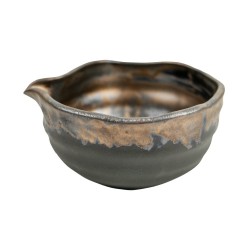 Piala arbatai MATCHA su snapeliu, 14 x 13 x 7 cm, porcelian., aukso sp.