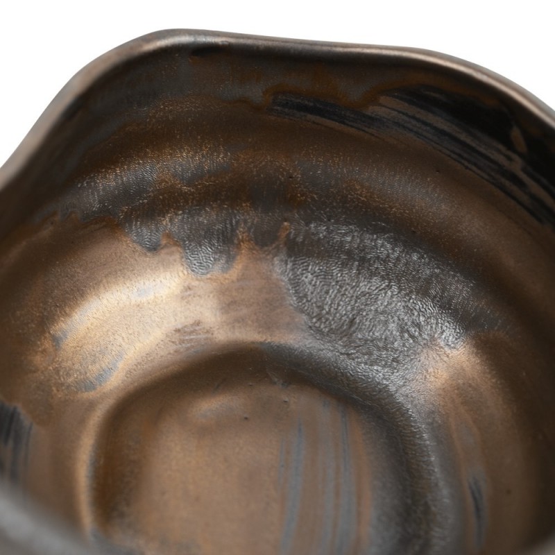 Piala arbatai MATCHA su snapeliu, 14 x 13 x 7 cm, porcelian., aukso sp.