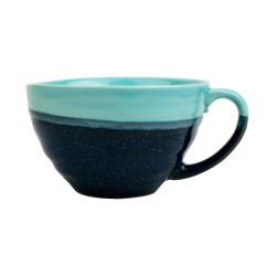 Piala arbatai MATCHA su snapeliu, 14 x 13 x 7 cm, porcelian., mėtų sp.