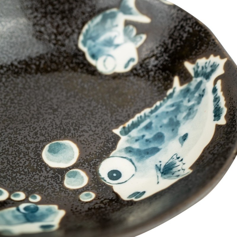 Lėkštė JŪROJE, 16,4x4.6 cm, porcelian., juodos sp.