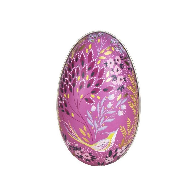 Dėžutė kiaušinio formos ORNAMENTAI, 11x6,5x6,7 cm, 1 vnt., metalinė