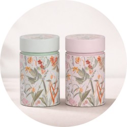 Dėžutė arbatai MIRA, 150g, mėtinės/rožinės spalvos