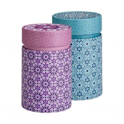 Dėžutė arbatai ANDALUSIA, 150g, mėlynos/rožinės spalvos