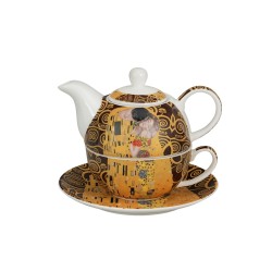 Arbatinukas su sieteliu ir puodeliu BUČINYS, porcelianas