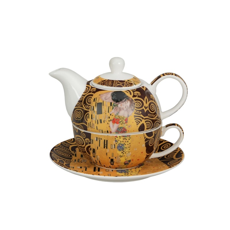 Arbatinukas su sieteliu ir puodeliu BUČINYS, porcelianas