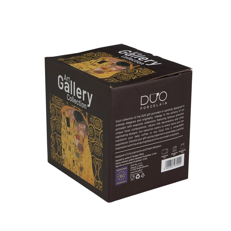 Arbatinukas su sieteliu ir puodeliu BUČINYS, porcelianas