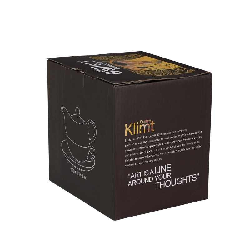 Arbatinukas su sieteliu ir puodeliu BUČINYS, porcelianas