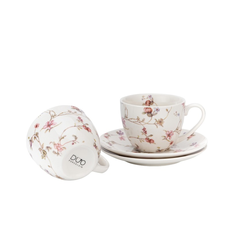 Puodelių rinkinys VIJOKLIAI, porcelianas, 250ml, 2 vnt