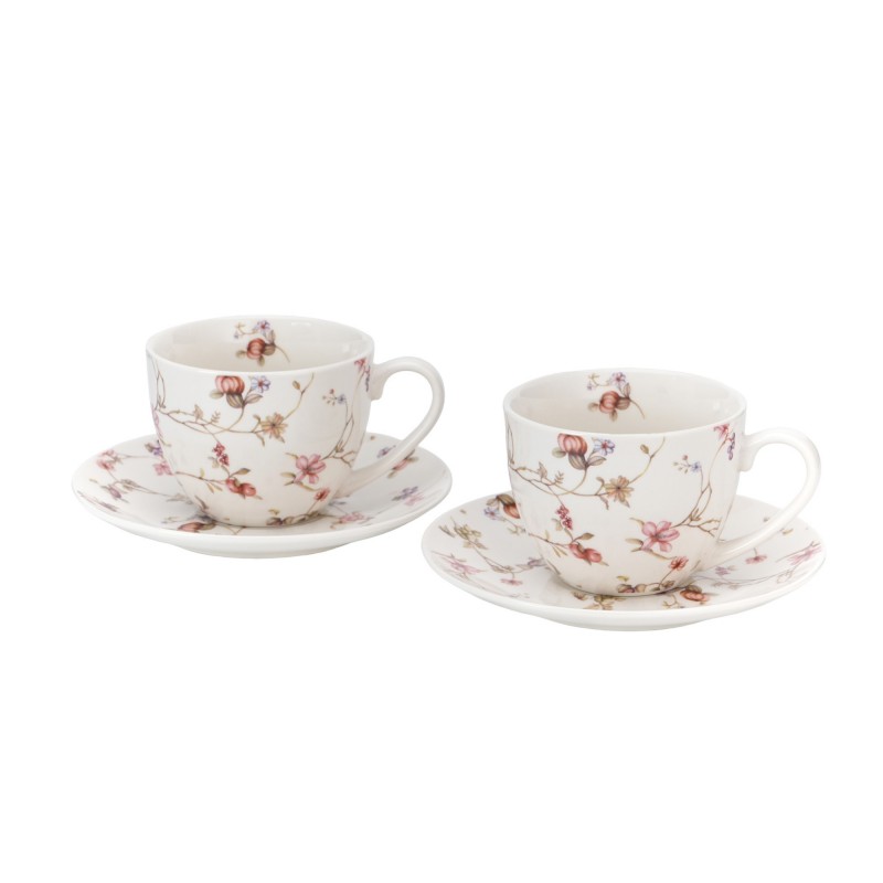 Puodelių rinkinys VIJOKLIAI, porcelianas, 250ml, 2 vnt