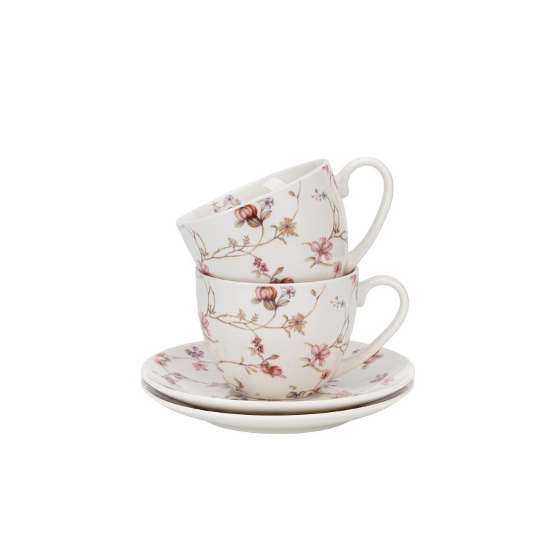 Puodelių rinkinys VIJOKLIAI, porcelianas, 250ml, 2 vnt