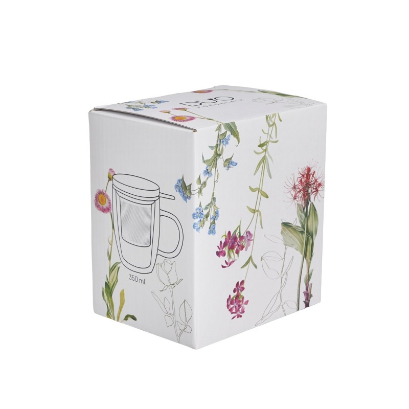 Dvigubo stiklo puodelis GAMTOS SPALVOS, 350 ml