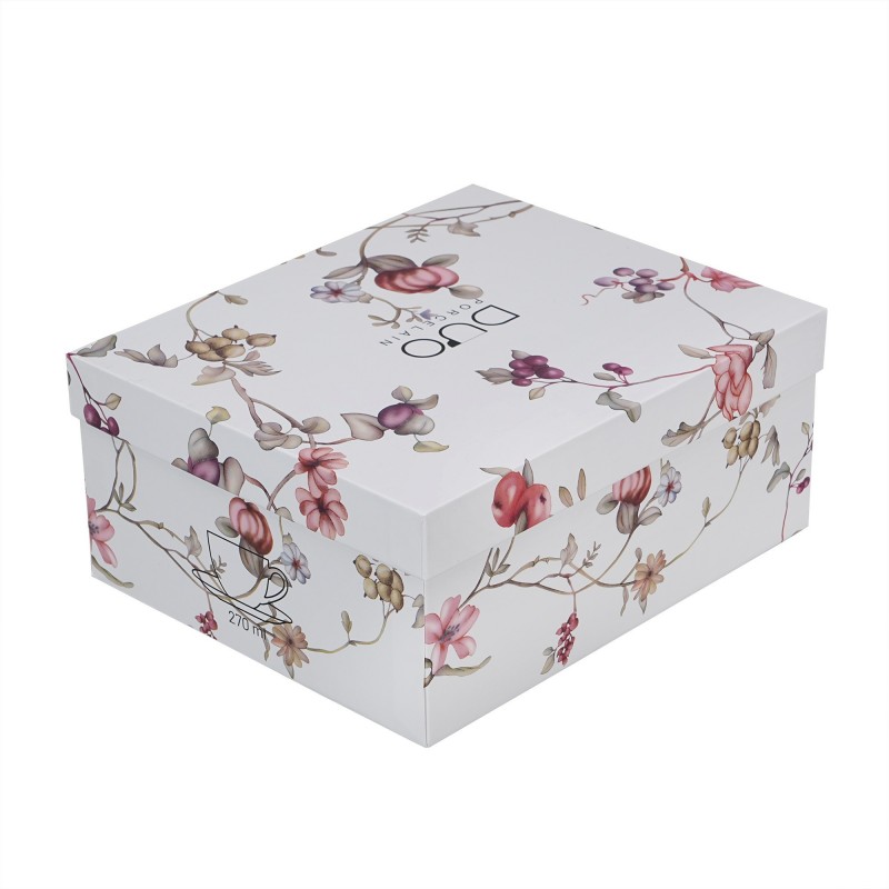 Puodelių rinkinys VIJOKLIAI, porcelianas, 250ml, 2 vnt