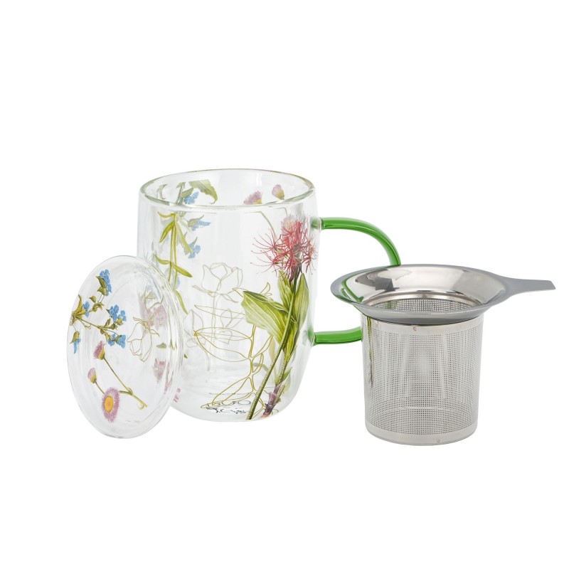 Dvigubo stiklo puodelis GAMTOS SPALVOS, 350 ml