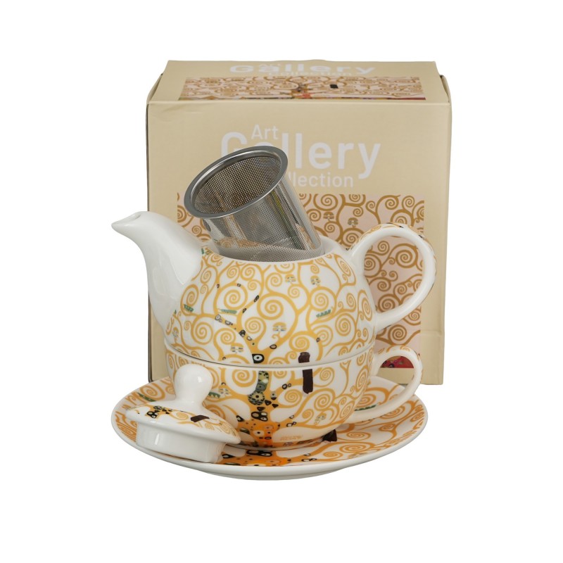 Arbatinukas su sieteliu ir puodeliu GYVYBĖS MEDIS, porcelianas