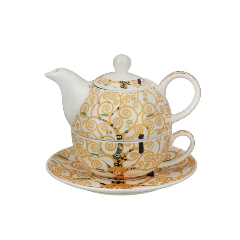 Arbatinukas su sieteliu ir puodeliu GYVYBĖS MEDIS, porcelianas