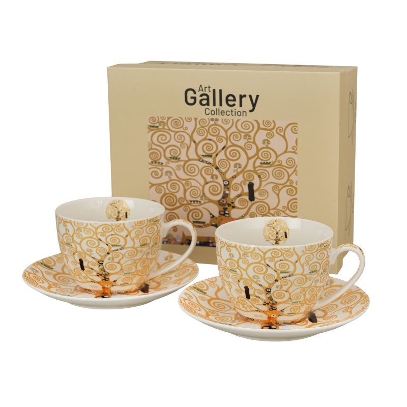 Puodelių rinkinys GYVYBĖS MEDIS, porcelianas, 250ml, 2 vnt