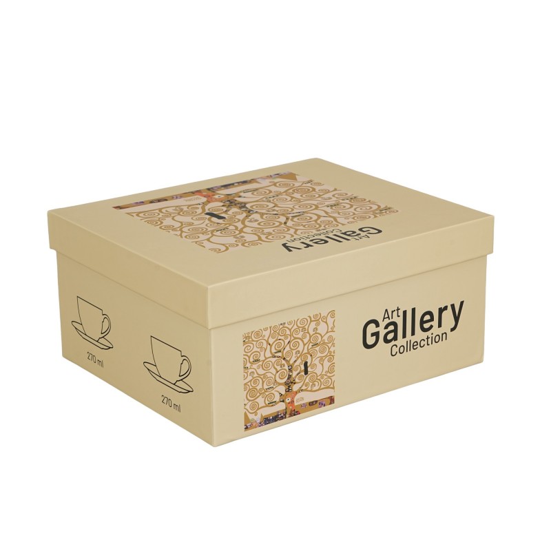 Puodelių rinkinys GYVYBĖS MEDIS, porcelianas, 250ml, 2 vnt